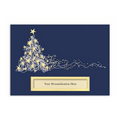 Personalized Tree Greeting Card - Gold Lined White Envelope